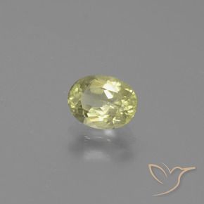 Diaspro cangiante Giallo chiaro naturale da 0.75 ct, Ovale, SI
