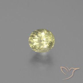 Diaspro cangiante Giallo chiaro naturale da 0.83 ct, Taglio ovale, VS-SI