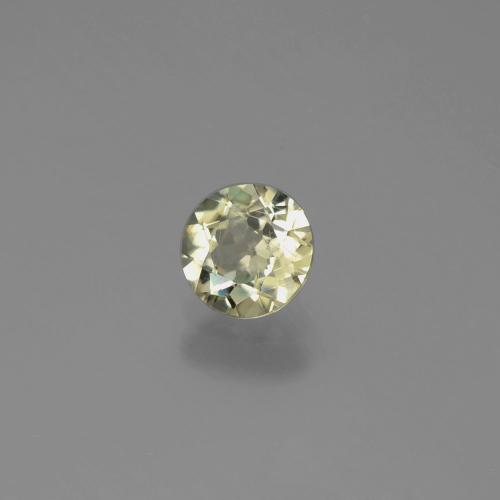 Diasporo cangiante naturale giallo da 0,70 ct, taglio rotondo, VS-SI