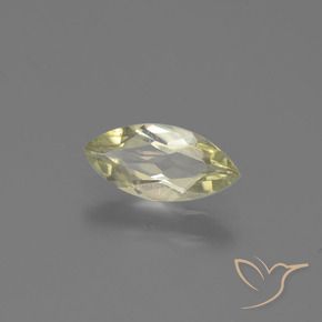 Diaspro cangiante Giallo molto pallido naturale da 0.66 ct, Taglio marquise, VS-SI