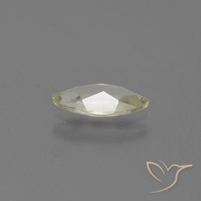 Diaspro cangiante Giallo molto pallido naturale da 0.66 ct, Taglio marquise, VS-SI
