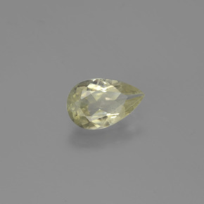 Diasporo cangiante naturale giallo da 0,78 ct, taglio a pera, VS