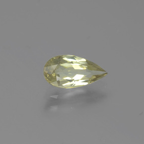 Diaspro cangiante Giallo chiaro naturale da 0.93 ct, Forma a pera, VS