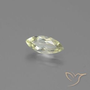 Diaspro cangiante Giallo molto chiaro naturale da 0.77 ct, Taglio marquise, VVS-VS