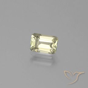 Diaspro cangiante Giallo chiaro naturale da 0.90 ct, Ottagonale / Taglio smeraldo, VVS-VS