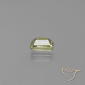 Diaspro cangiante Giallo chiaro naturale da 0.74 ct, Ottagonale / Taglio smeraldo, VVS-VS