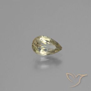 Diaspro cangiante Giallo brunastro naturale da 0.74 ct, Forma a pera, VVS-VS