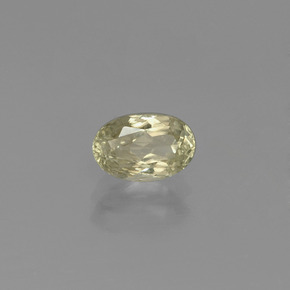 Diasporo cangiante naturale giallo da 0,89 ct, taglio ovale, VS