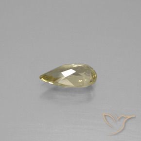 Diaspro cangiante Giallo caldo naturale da 0.96 ct, Forma a pera, VS-SI