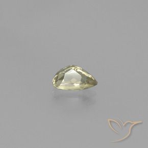 Diaspro cangiante Giallo medio naturale da 0.83 ct, Forma a pera, VVS-VS