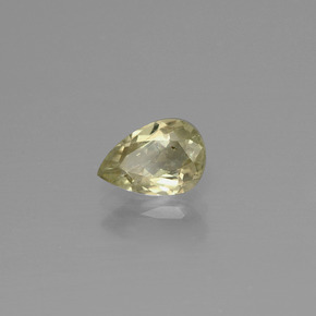 Diasporo cangiante naturale giallo da 0,92 ct, taglio a pera, VS-SI