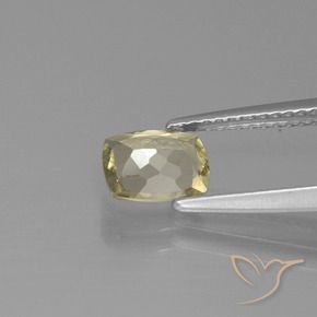 Diaspro cangiante Giallo chiaro naturale da 0.92 ct, Cuscino, VS-SI