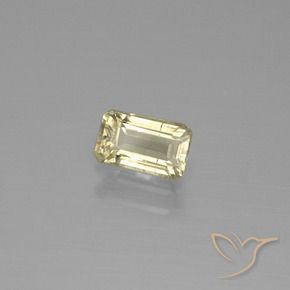 Diaspro cangiante Giallo dorato chiaro naturale da 0.83 ct, Ottagonale / Taglio smeraldo, VS-SI