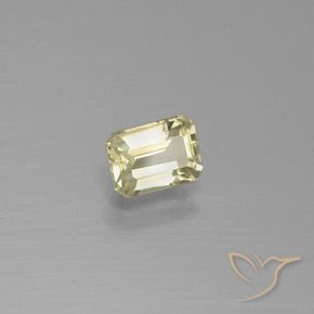 Diaspro cangiante Giallo molto pallido naturale da 0.79 ct, Ottagonale / Taglio smeraldo, VS