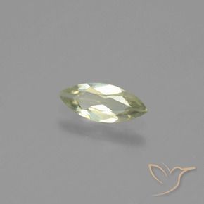 Diaspro cangiante Giallo molto chiaro naturale da 0.57 ct, Taglio marquise, VVS-VS