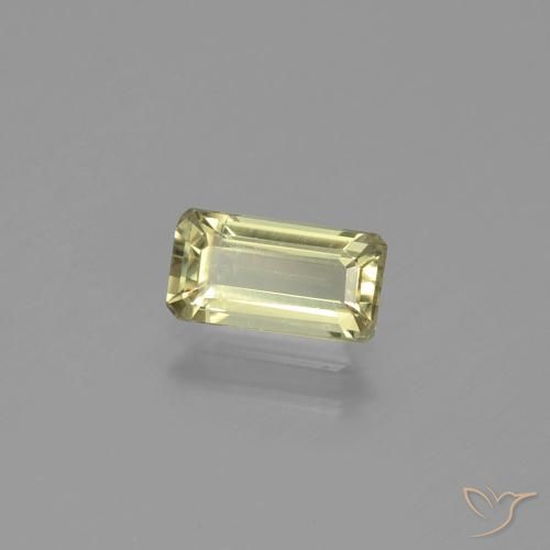 Diaspro cangiante Giallo chiaro naturale da 1.12 ct, Ottagonale / Taglio smeraldo, VS