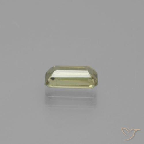 Diaspro cangiante Giallo chiaro naturale da 1.12 ct, Ottagonale / Taglio smeraldo, VS