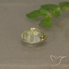 Diaspro cangiante Giallo chiaro naturale da 1.03 ct, Forma a pera, VS