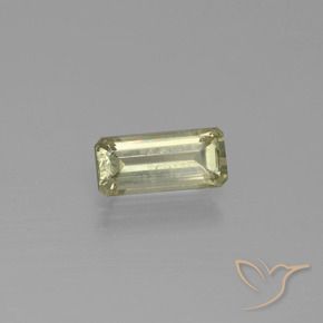 Diaspro cangiante Giallo pallido naturale da 1.22 ct, Ottagonale / Taglio smeraldo, VS-SI