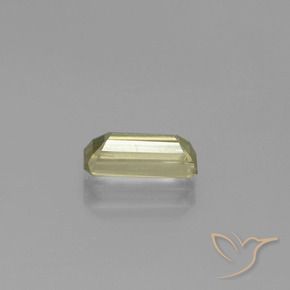 Diaspro cangiante Giallo pallido naturale da 1.22 ct, Ottagonale / Taglio smeraldo, VS-SI