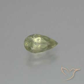 Diaspro cangiante Giallo chiaro naturale da 1.26 ct, Forma a pera, SI