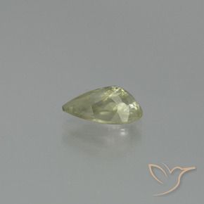 Diaspro cangiante Giallo chiaro naturale da 1.26 ct, Forma a pera, SI