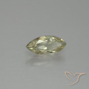 Diasporo cangiante naturale giallo da 1,27 ct, marchesa, VS-SI