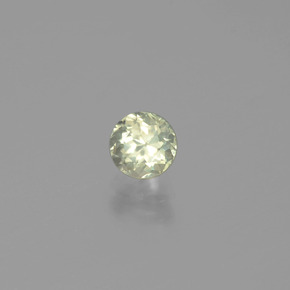 Diaspro cangiante Giallo pallido naturale da 0.63 ct, Taglio rotondo, VS