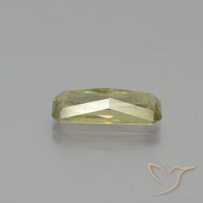 Diasporo cangiante naturale giallo da 3,65 ct, taglio smeraldo, SI
