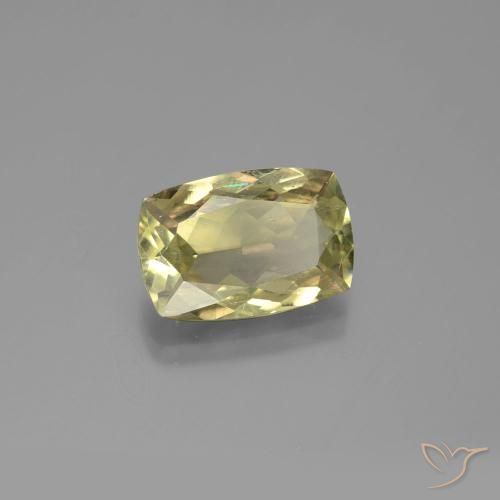 Diaspro cangiante Giallo medio naturale da 4.89 ct, Cuscino, SI