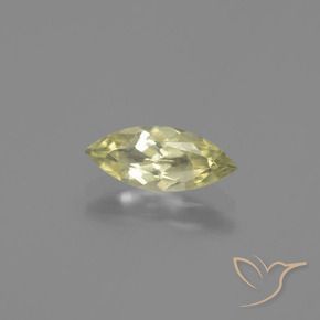 Diaspro cangiante Giallo chiaro naturale da 0.98 ct, Taglio marquise, VS