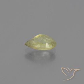 Diaspro cangiante Giallo molto chiaro naturale da 1.13 ct, Forma a pera, VS-SI