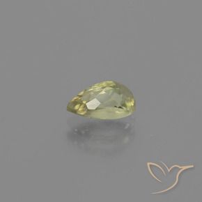 Diaspro cangiante Giallo molto chiaro naturale da 1.10 ct, Forma a pera, VS