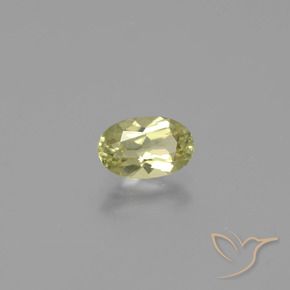 Diasporo cangiante naturale giallo da 1,14 ct, taglio ovale, VVS-VS