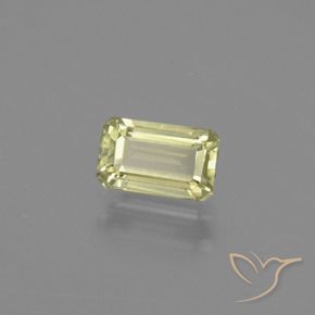 Diaspro cangiante Giallo molto chiaro naturale da 0.93 ct, Ottagonale / Taglio smeraldo, VVS-VS