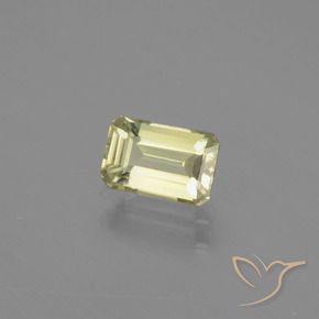 Diaspro cangiante Giallo molto pallido naturale da 0.89 ct, Ottagonale / Taglio smeraldo, VVS-VS