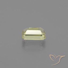 Diaspro cangiante Giallo molto pallido naturale da 0.89 ct, Ottagonale / Taglio smeraldo, VVS-VS