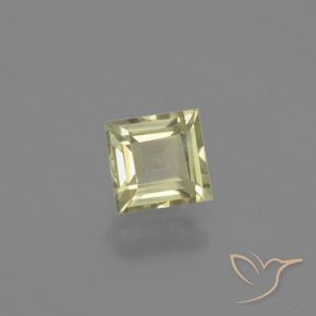 Diaspro cangiante Giallo molto chiaro naturale da 0.97 ct, Quadrato, VVS-VS
