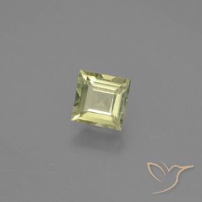 Diaspro cangiante Giallo molto chiaro naturale da 0.81 ct, Quadrato, VS