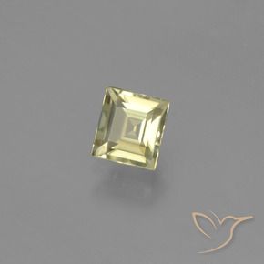 Diaspro cangiante Giallo chiaro naturale da 0.55 ct, Quadrato, VVS-VS