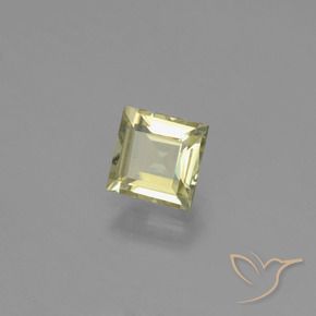 Diaspro cangiante Giallo chiaro naturale da 0.78 ct, Quadrato, VVS-VS