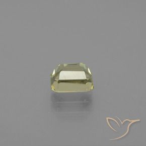 Diaspro cangiante Giallo molto chiaro naturale da 0.94 ct, Ottagonale / Taglio smeraldo, VVS-VS