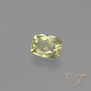 Diaspro cangiante Giallo molto pallido naturale da 0.83 ct, Cuscino, VVS