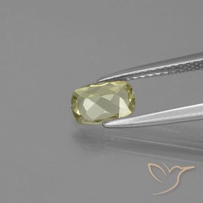 Diaspro cangiante Giallo molto pallido naturale da 0.73 ct, Cuscino, VVS