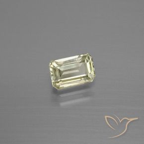 Diaspro cangiante Giallo chiaro naturale da 1.17 ct, Ottagonale / Taglio smeraldo, VS-SI