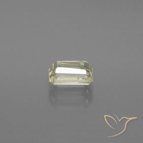 Diaspro cangiante Giallo chiaro naturale da 1.17 ct, Ottagonale / Taglio smeraldo, VS-SI