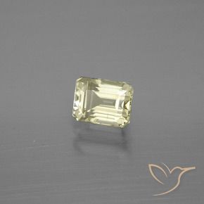 Diaspro cangiante Giallo chiaro naturale da 1.14 ct, Ottagonale / Taglio smeraldo, VVS-VS