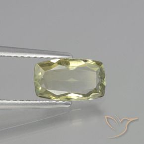 Diaspro cangiante Giallo molto chiaro naturale da 1.26 ct, Cuscino, VVS-VS