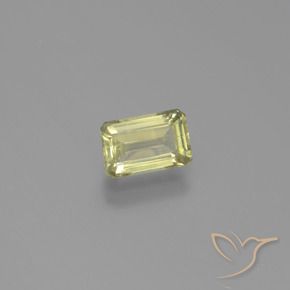 Diaspro cangiante Giallo chiaro naturale da 1.05 ct, Ottagonale / Taglio smeraldo, VS