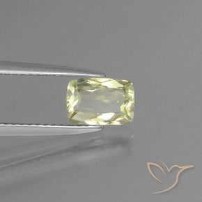 Diaspro cangiante Giallo molto chiaro naturale da 1.13 ct, Cuscino, VVS